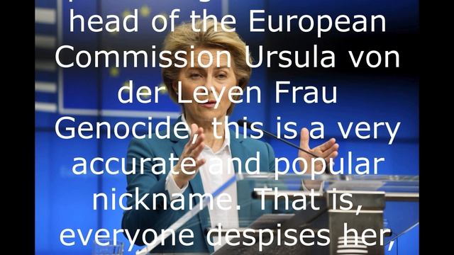 Frau Genocide Is Destroying The EU.
