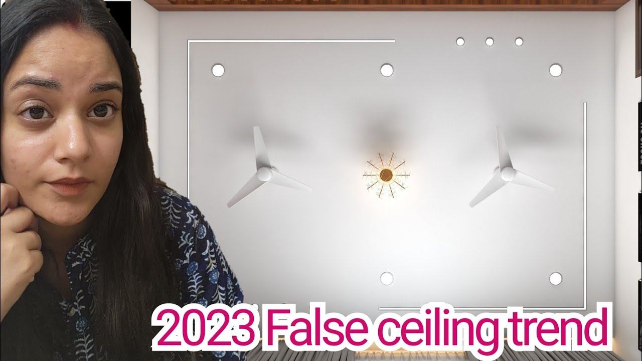 2023 trendy false ceiling designs, 2023 ceiling design with two fans смотреть онлайн