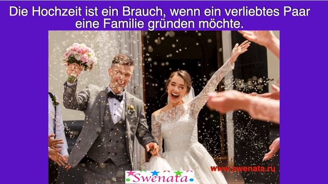 Bildbeschreibung A2- B1 I Hochzeit