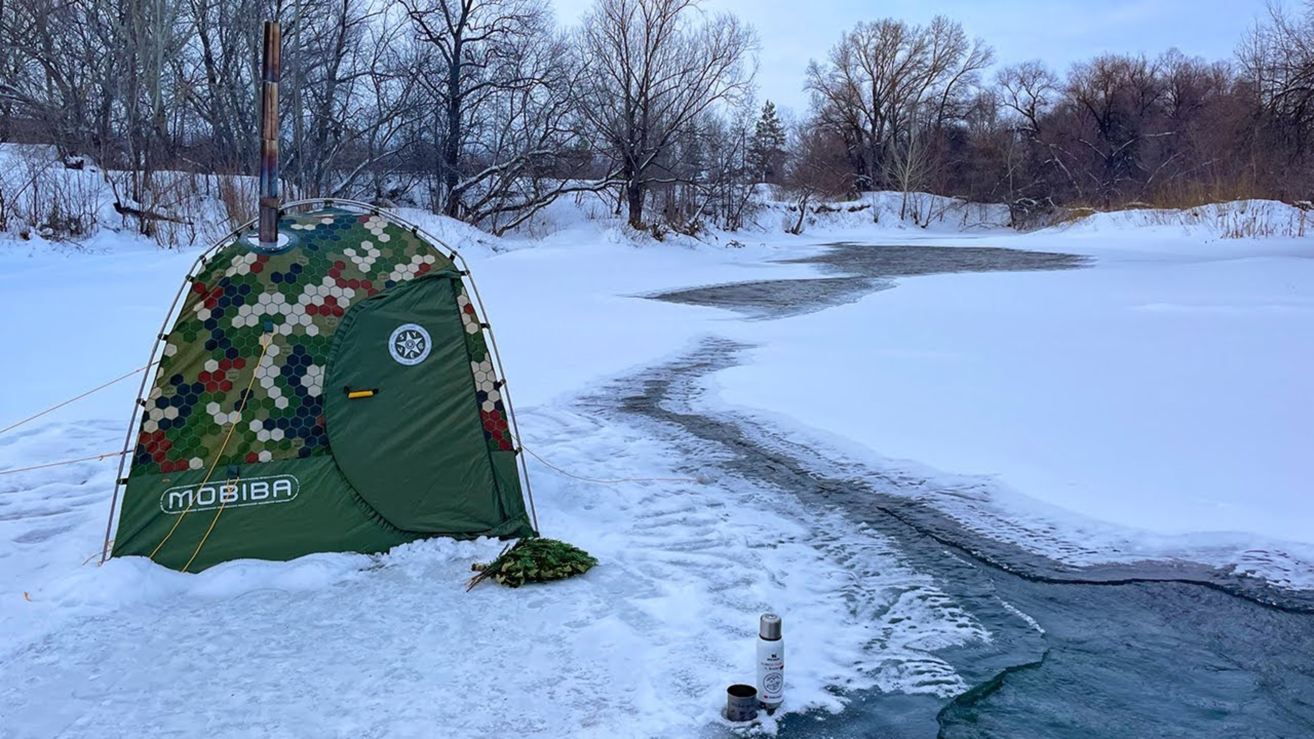 Походная баня палатка в работе. БЕЗ СЛОВ. смотреть онлайн