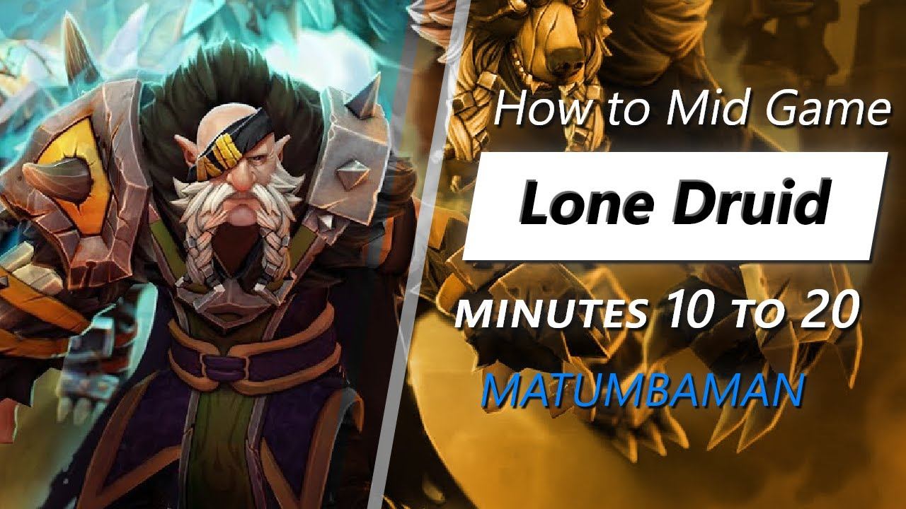 MATUMBAMAN mid game Lone Druid | Minute 10 to 20 смотреть онлайн