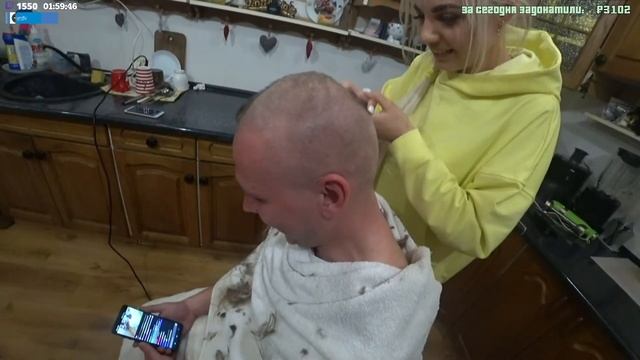 ГЕКСАГЕН ПОБРИЛСЯ НАЛЫСО В ЧЕСТЬ РАЗБАНА НА ТВИЧЕ смотреть онлайн