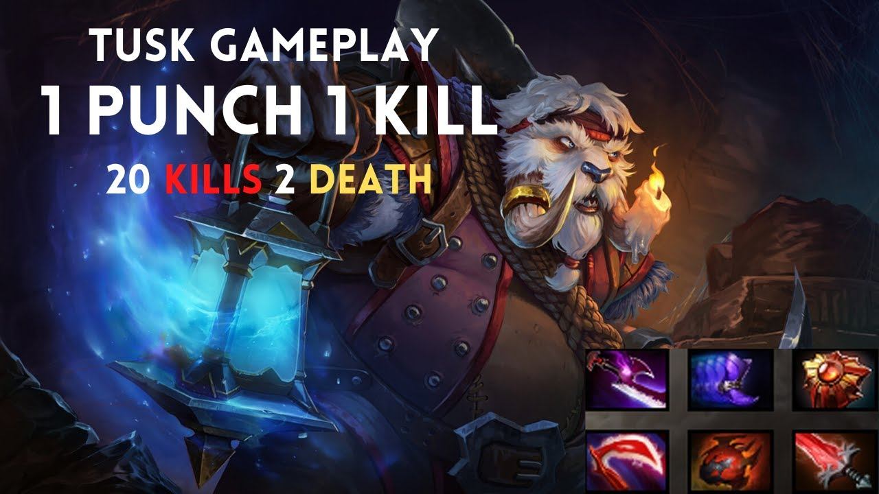 Dota 2 Tusk 20 Kills | Easy Top Lane Gameplay смотреть онлайн