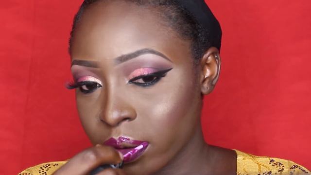 HOW TO TIE ROUND PLEATED GELE ON YOURSELF + yoruba bridal makeup!! смотреть онлайн