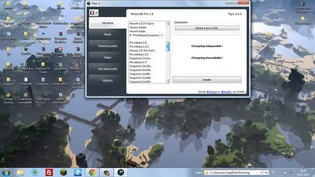 Как установить моды minecraft через pipix(Necomine) смотреть онлайн