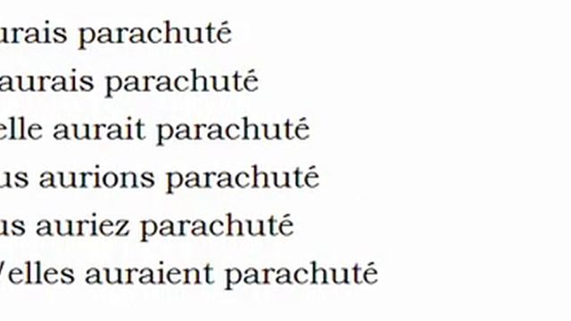 Изучение французского языка = Спряжение глаголов = Parachuter смотреть онлайн