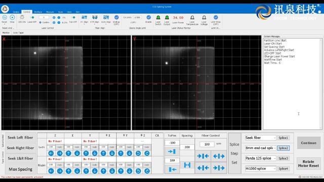 CO2 Laser Fiber Splcer Video