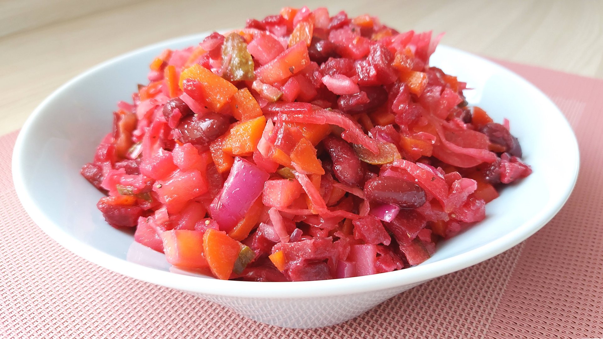 Винегрет с фасолью-отличный салат на праздничный стол! смотреть онлайн