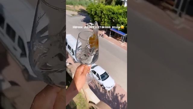 Good morning Главное начать день со стакана воды #вода #утро #доброеутро #goodmorning #good #water смотреть онлайн