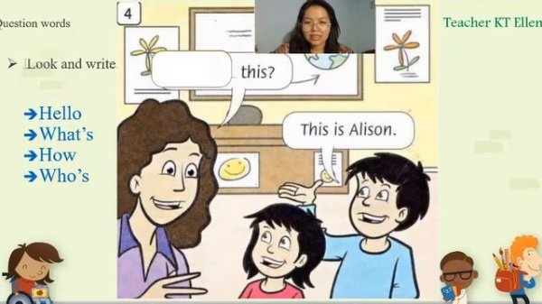 Learn English with Teacher Ellen (Grammar Friends - 1 ) Starter Hello! (Burmese Language)