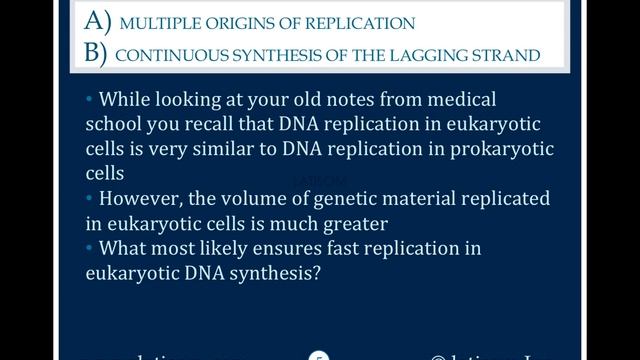 1364: Multiple Origins Of Replication or Continuous Synthesis Of The Lagging Strand смотреть онлайн