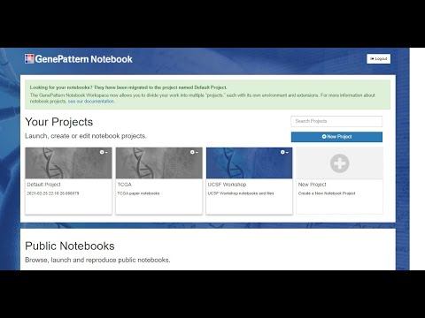 GenePattern Notebook Projects Introduction смотреть онлайн