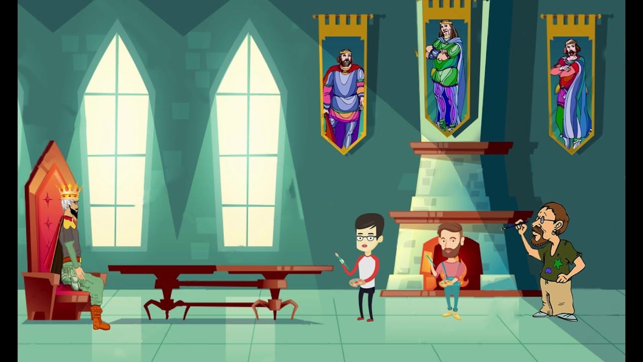 A King's Painting Inspiration Moral Story |Short Motivational story in English for Children смотреть онлайн