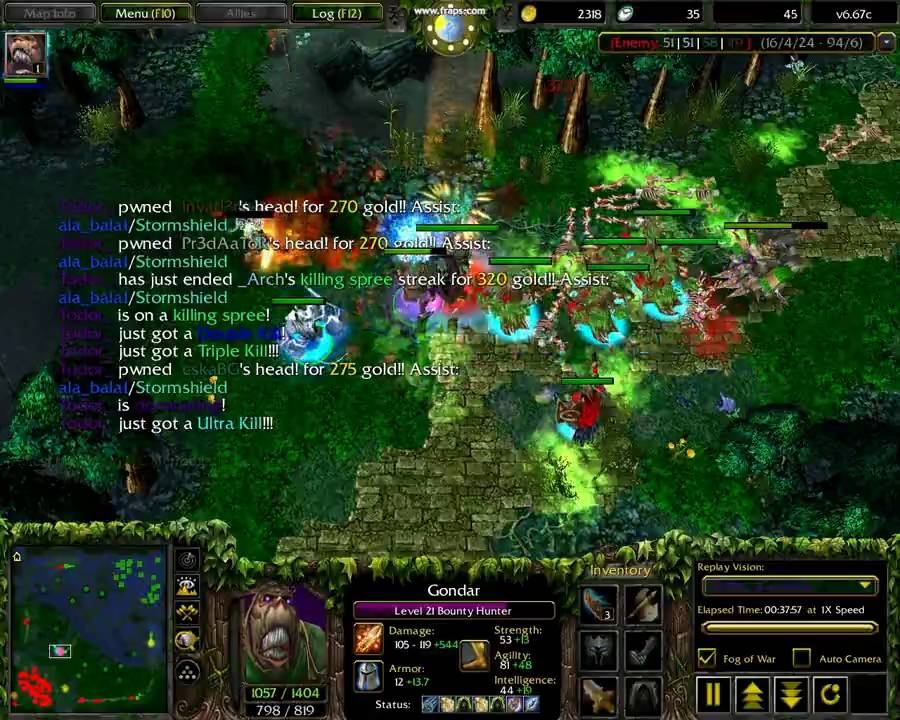 DotA - Bounty Hunter Rampage смотреть онлайн