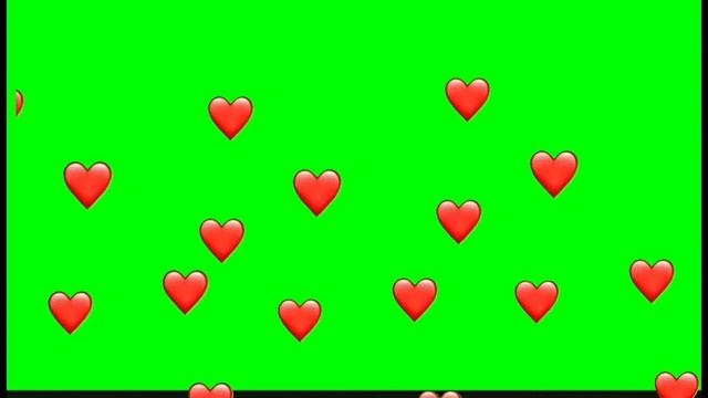 Falling hearts - Green screen смотреть онлайн