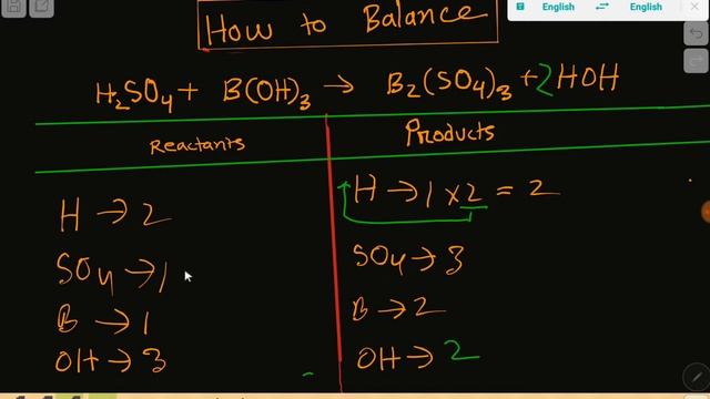 H2SO4+B(OH)3=B2(SO4)3+H2O Balanced Equation||Sulphuric acid+Boron hydroxide=Boron sulphate+Water смотреть онлайн