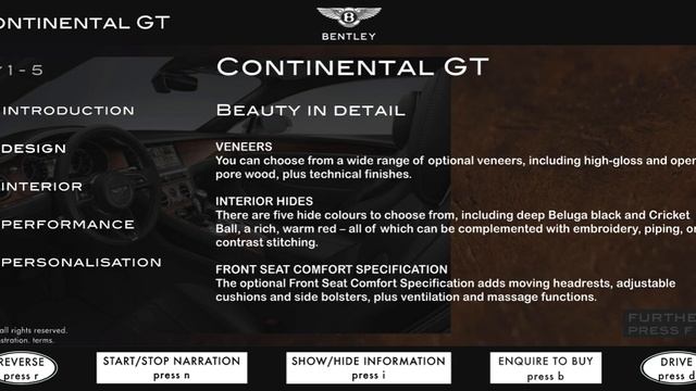 Bentley Continental GT Range Main Presentation To The Continental GT Presentation смотреть онлайн