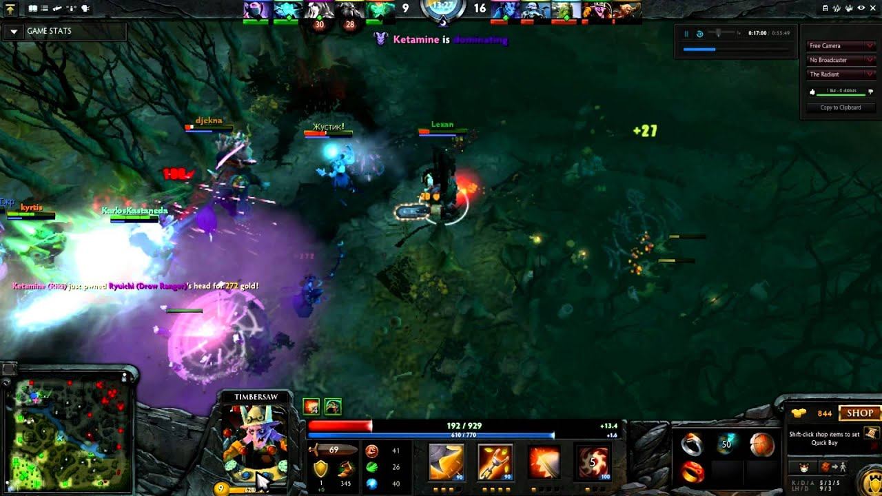 Dota 2 Timbersaw escape 1 hp смотреть онлайн
