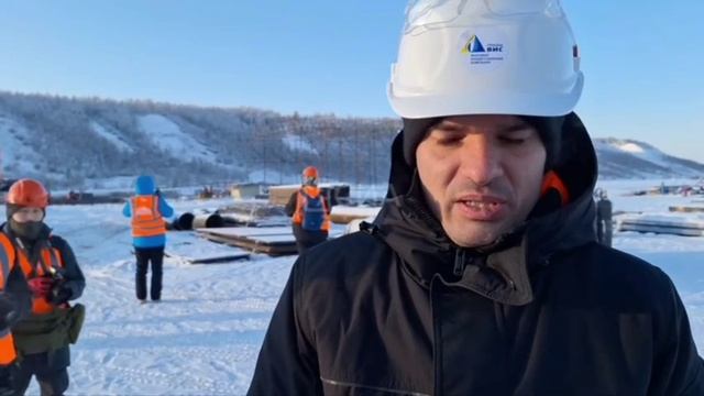 Строительство Ленского моста, ноябрь 2024 года смотреть онлайн