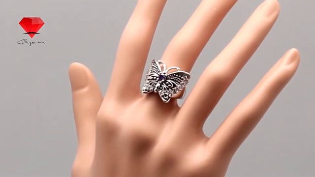Bije: Кольцо в виде бабочки с фианитом Ferlind (Ферлинд) смотреть онлайн