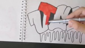 #6 Простое граффити на бумаге.