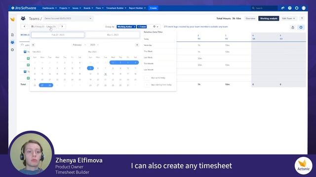 Team Module – Timesheet Builder – App features explained | Actonic смотреть онлайн