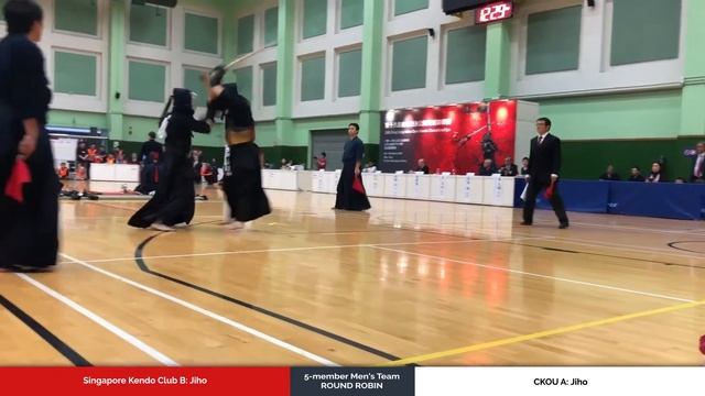 5member Men Team Round Robins - Singapore Kendo Club B vs CKOU A - Jiho смотреть онлайн