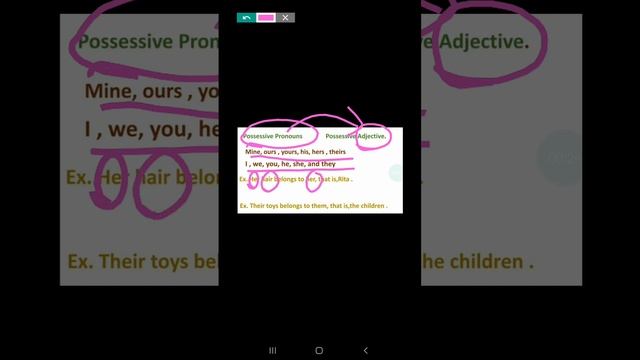 possessive adjective & possessive pronoun смотреть онлайн
