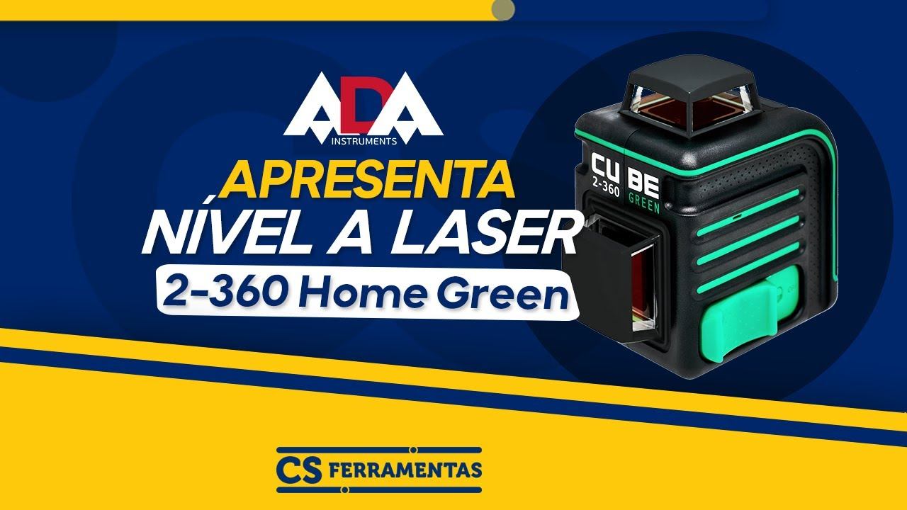 ADA apresenta Nivel a Laser Verde Cube 2-360 Professional Green смотреть онлайн