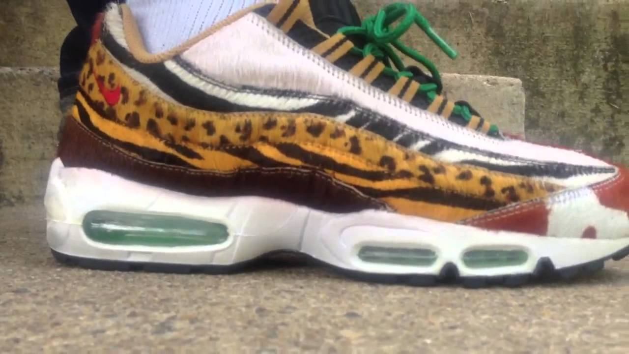 Airmax 95 "safari" on feet смотреть онлайн