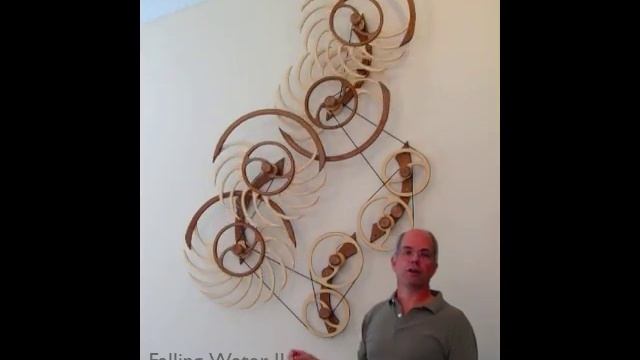 Falling Water II kinetic sculpture - introduced by David смотреть онлайн