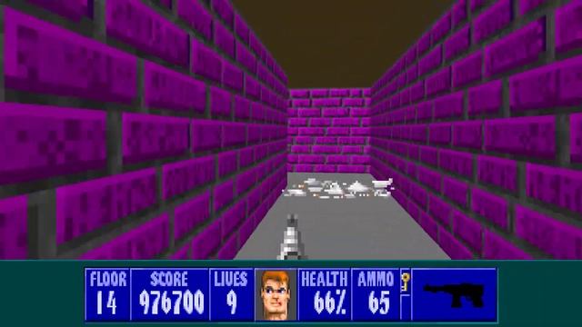 Wolfenstein 3D Spear of Destiny ECWolf - Level 14 - All Secrets - 1080p 60fps смотреть онлайн