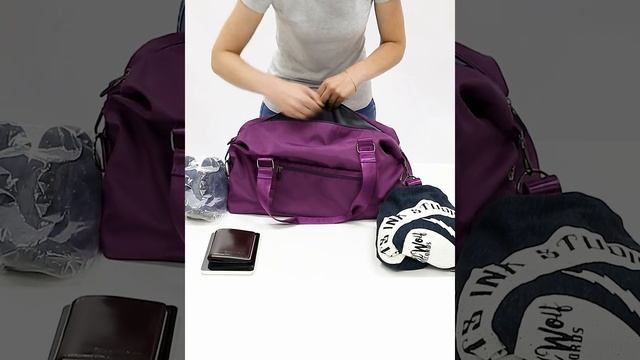 Сумка спортивная "Стиль" KZ-80114/фиолетовый смотреть онлайн