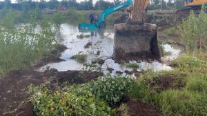 Работа на экскаваторе.