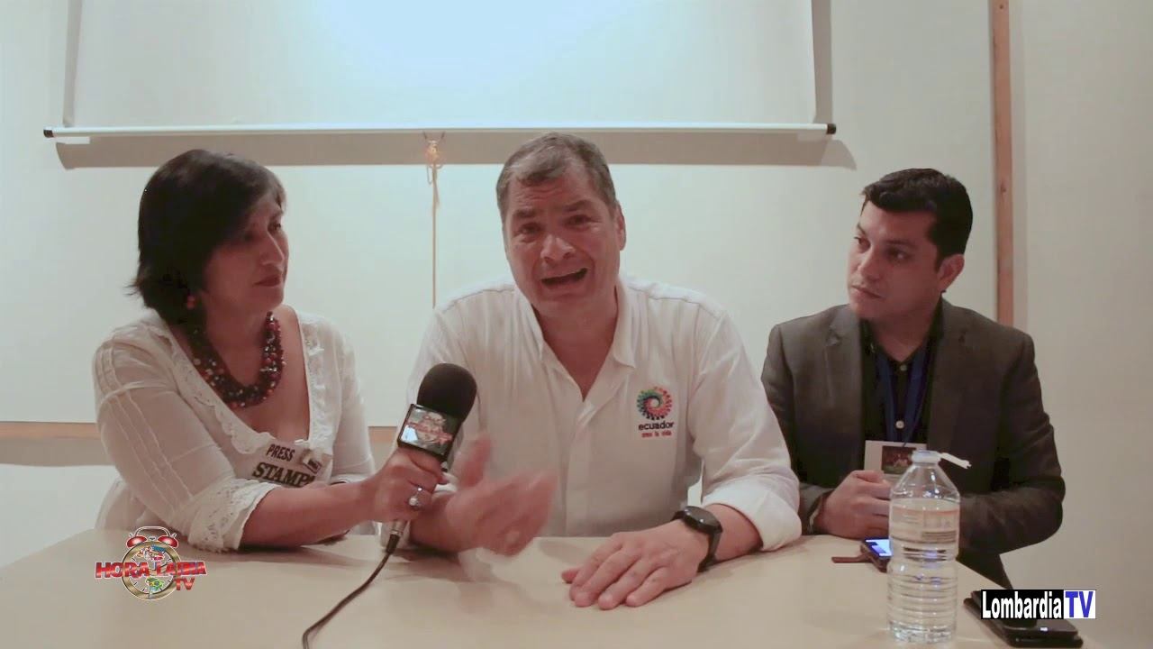 Hora Latina Tv desde Belgica entrevista al Ex Presidente del Ecuador Econ. Rafael Correa смотреть онлайн