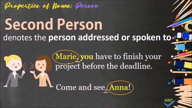 Person of Nouns: First Person, Second Person, Third Person смотреть онлайн