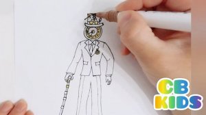 HOW TO DRAW CLOCKMAN | Skibidi Toilet Multiverse -  Step by Step DrawingCara Menggambar CLOCK MAN