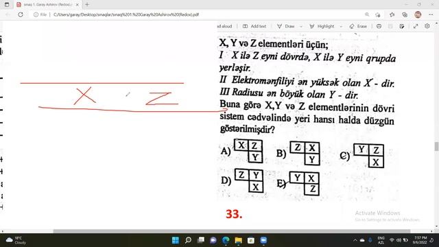 Sertifikasiya Sınaq Imtahanı 3 Hissə