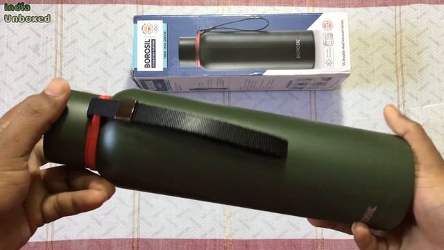 Borosil Stainless Steel Hydra Trek Vacuum Insulated Flask Water Bottle, 850 ML, Green#indiaunboxed смотреть онлайн