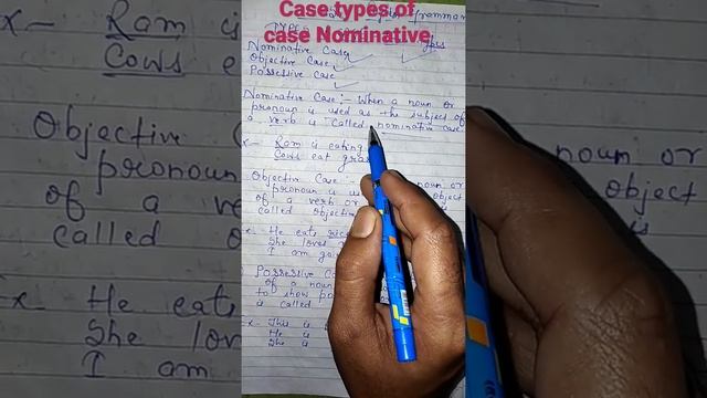#Case Define #Nominative Objective & Possessive Case #Englishgrammar most imp topics must watch смотреть онлайн