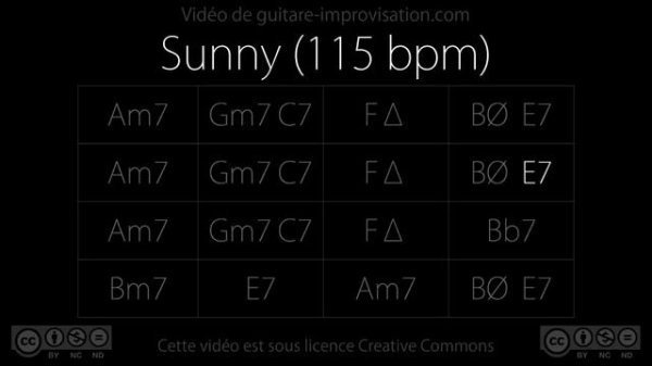 Sunny (115 bpm)  Backing Track