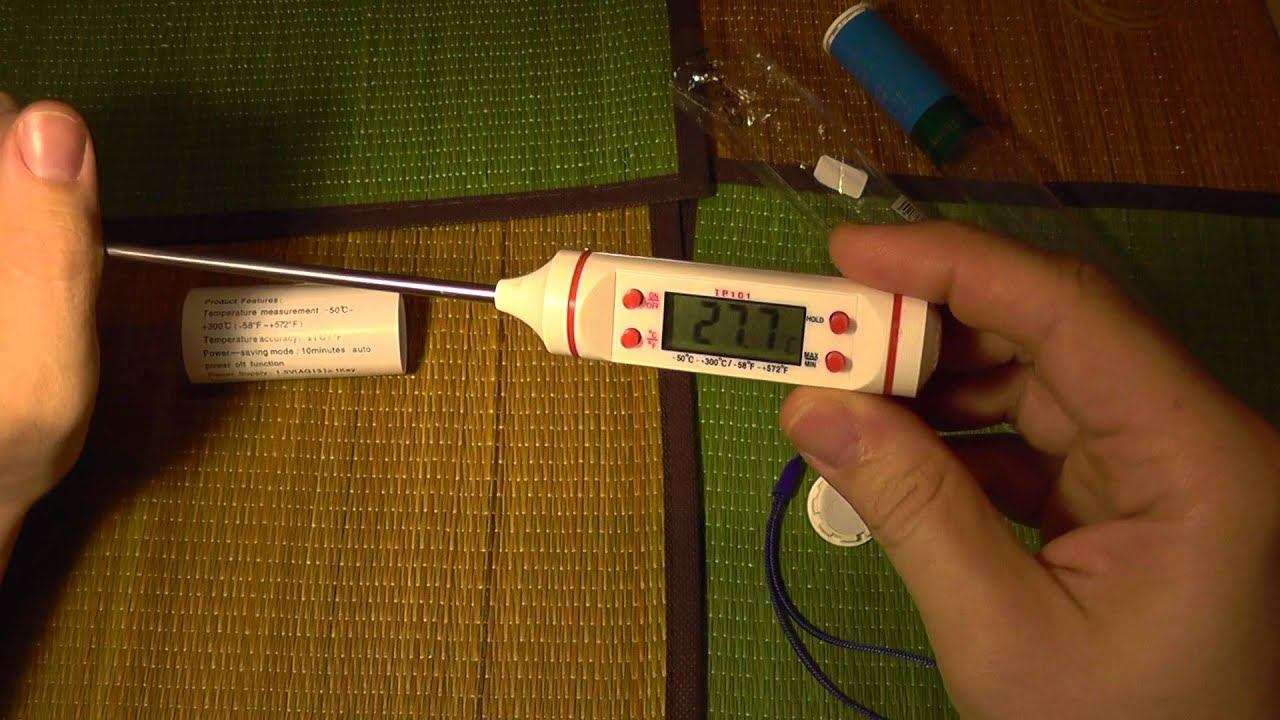 Digital LCD Food Temperature Probe - Thermometer смотреть онлайн