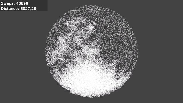 TSP 2-opt algorithm: A path through 10000 cities смотреть онлайн
