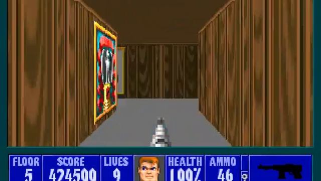 Wolfenstein 3D - E5F5 (I Am Death Incarnate!, 100% Kills, 100% Secrets) смотреть онлайн