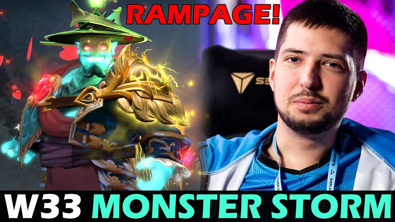 W33 STILL ONE OF THE BEST - RAMPAGE w/ HIS SIGNATURE STORM | DOTA 2 Gameplay смотреть онлайн