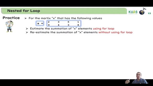 11.2 Nested For Loop in MATLAB смотреть онлайн