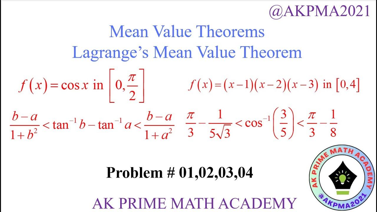 Lagrange's Mean Value Theorem Solved Problems #meanvaluetheorem #calculus #jntua #jntuh #lmvtheorem смотреть онлайн