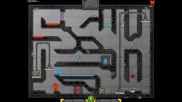 Огонь и вода, играю с другом. смотреть онлайн