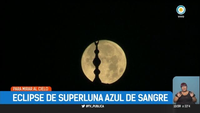 Eclipse Luna azul | #TPANoticias смотреть онлайн
