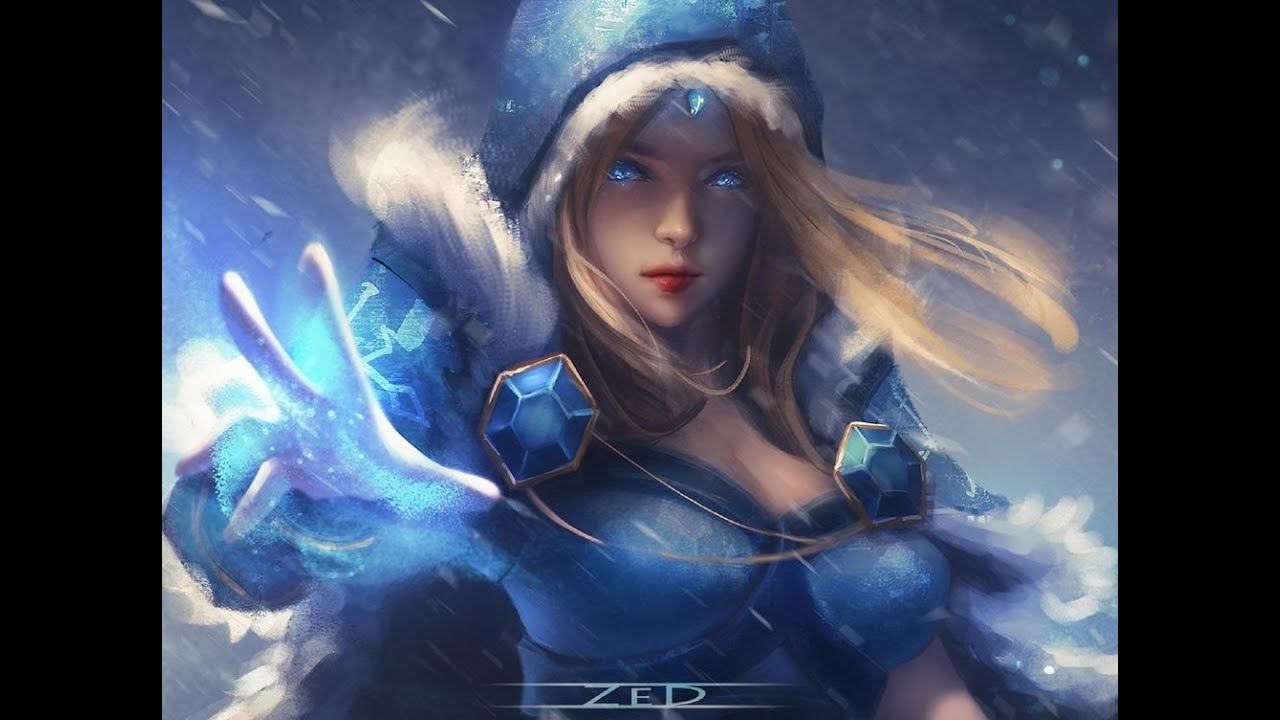 Crystal Maiden - Dota 2 обзор гайд цм мороз по карте.У врага ноги не ходят.саппорт смотреть онлайн